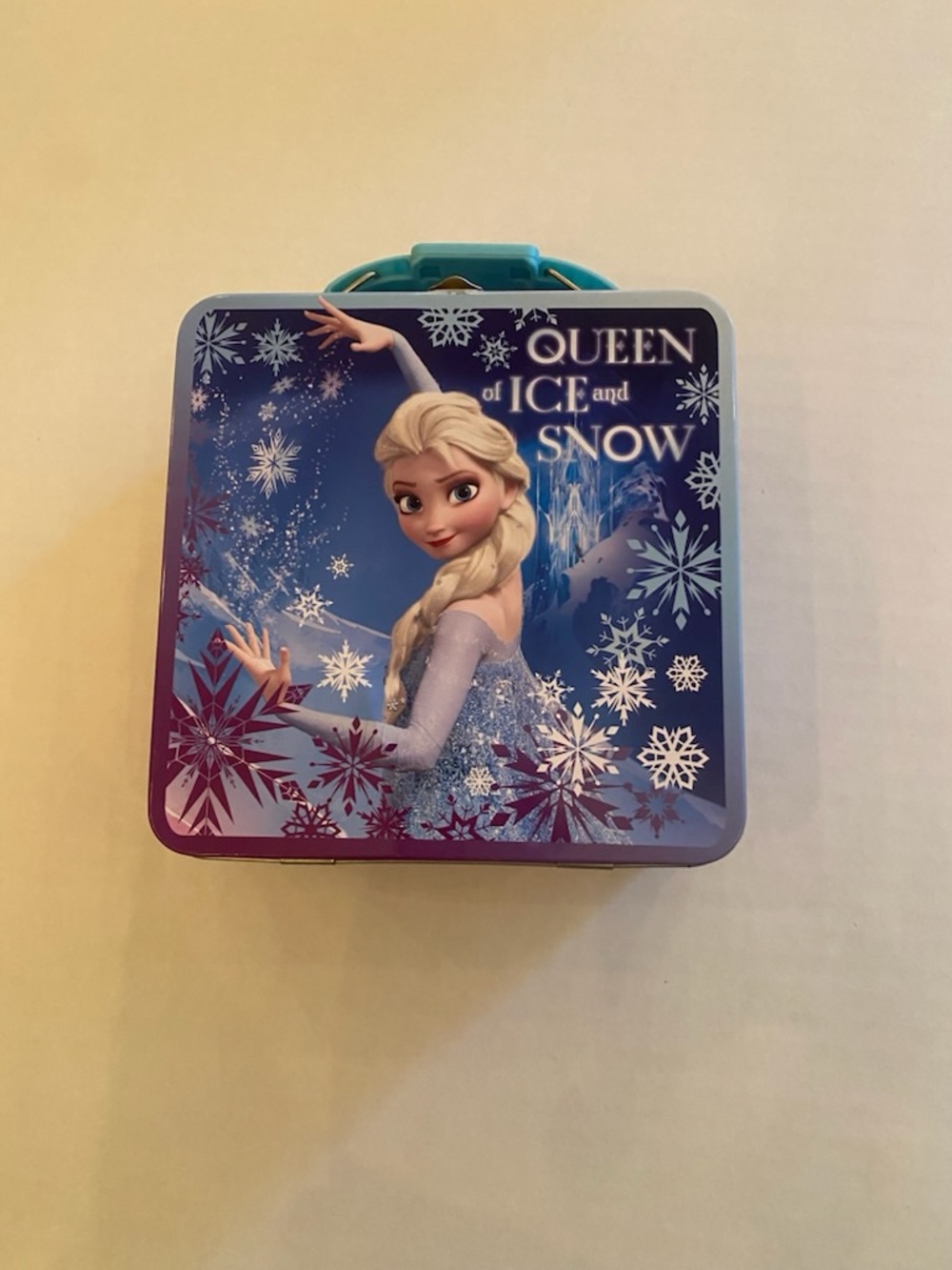 A Frozen Queen of Ice and Snow Purple Kids Metal Box